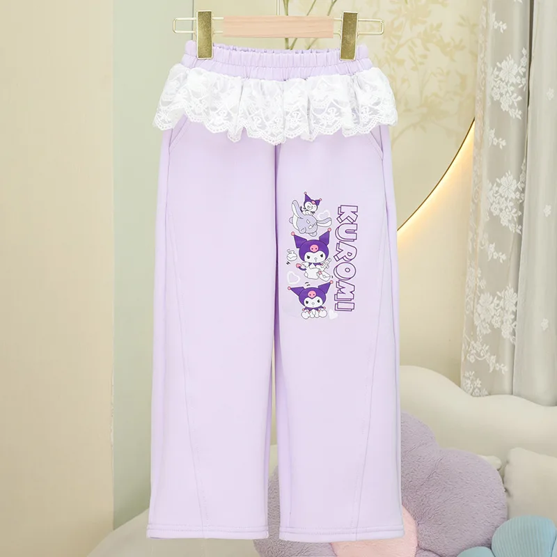 Комплект пальто и брюк из чистого хлопка Sanrio для девочек модный свитшот