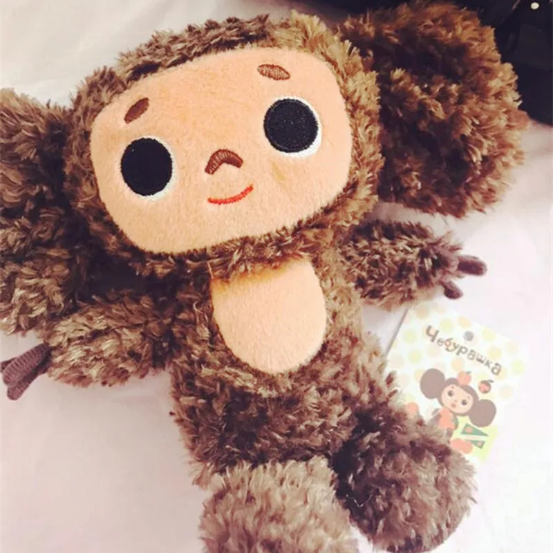

cute cheburashka plush toy big eyes monkey with clothes soft doll Russia Anime baby kids sleep appease doll toys for children