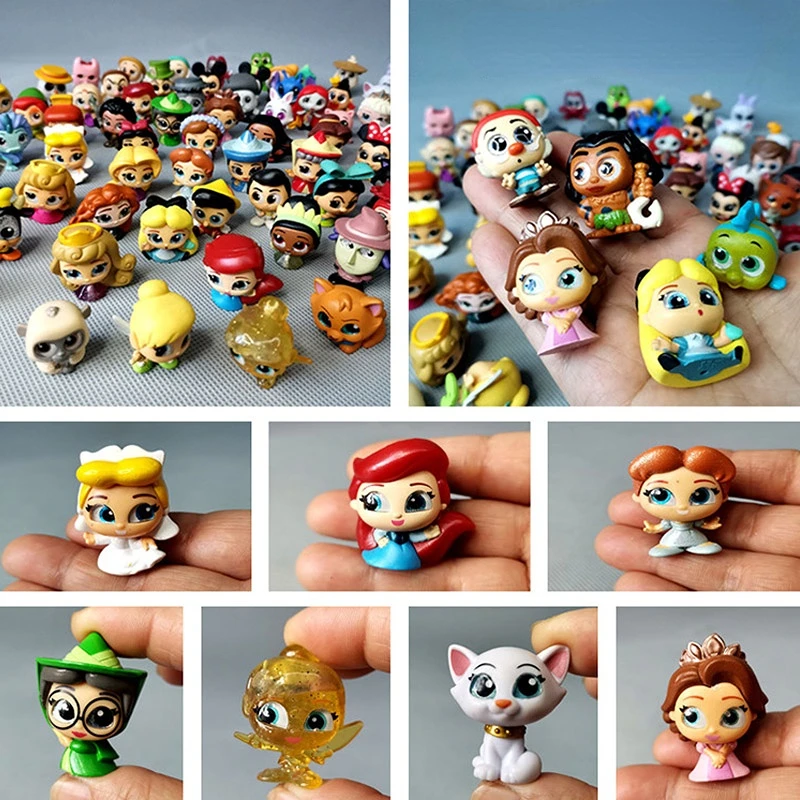 Genuine Disney Doorables Anime Figures Princess Anna Elsa Mi