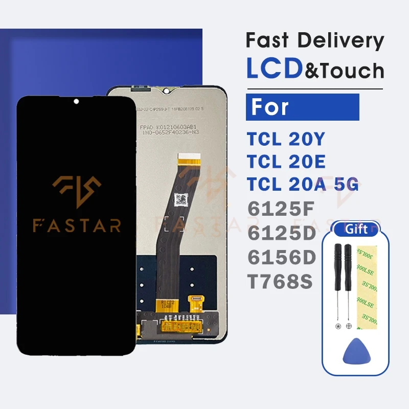 6 52 &quotпроектированный ЖК-дисплей для TCL 20Y 20E 20A 5G T768S сенсорный дигитайзер в сборе