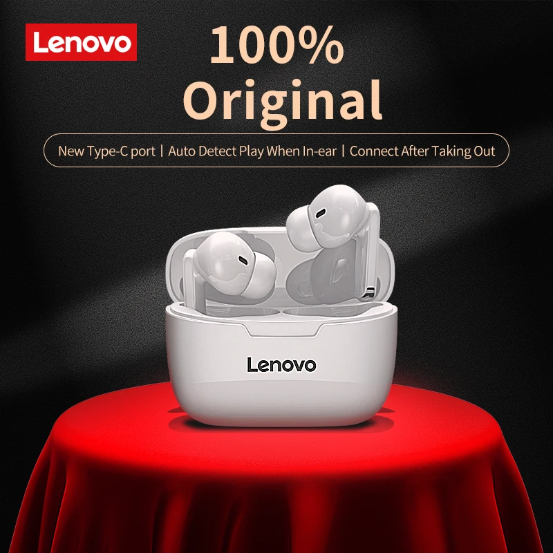 

Lenovo XT90 Wireless Earphone Bluetooth 5.0 Sports Headphone Touch Button IPX5 Waterproof Headset with 300mAh Charging Box