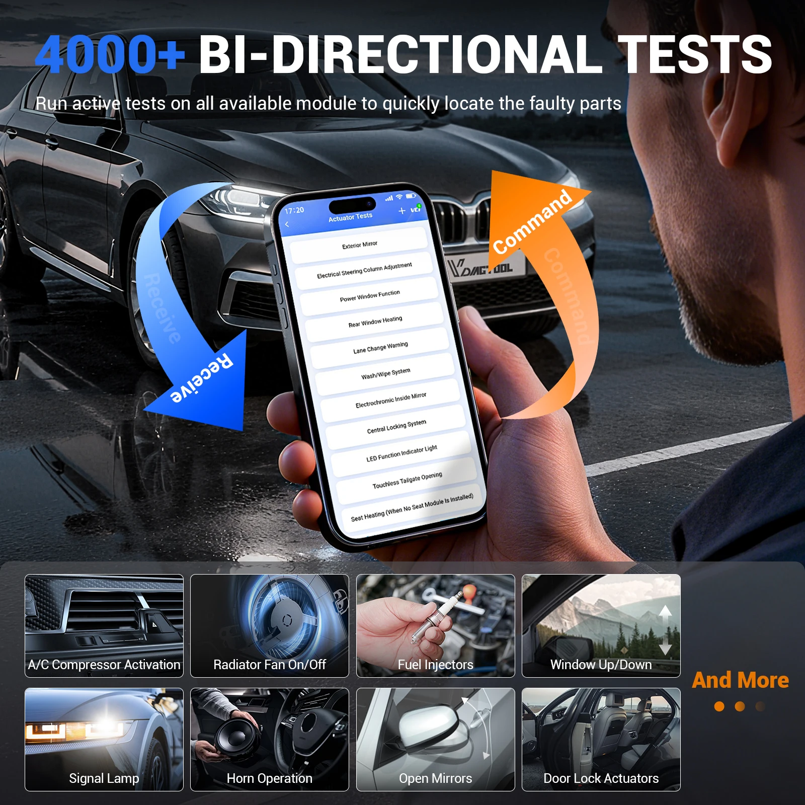 Фото Новый диагностический сканер VDIAGTOOL D502 OBD2 с функцией 27+ сбросов, полная диагностика системы автомобиля, программирование J2534, пожизненные бесплатные обновления для Ford №4