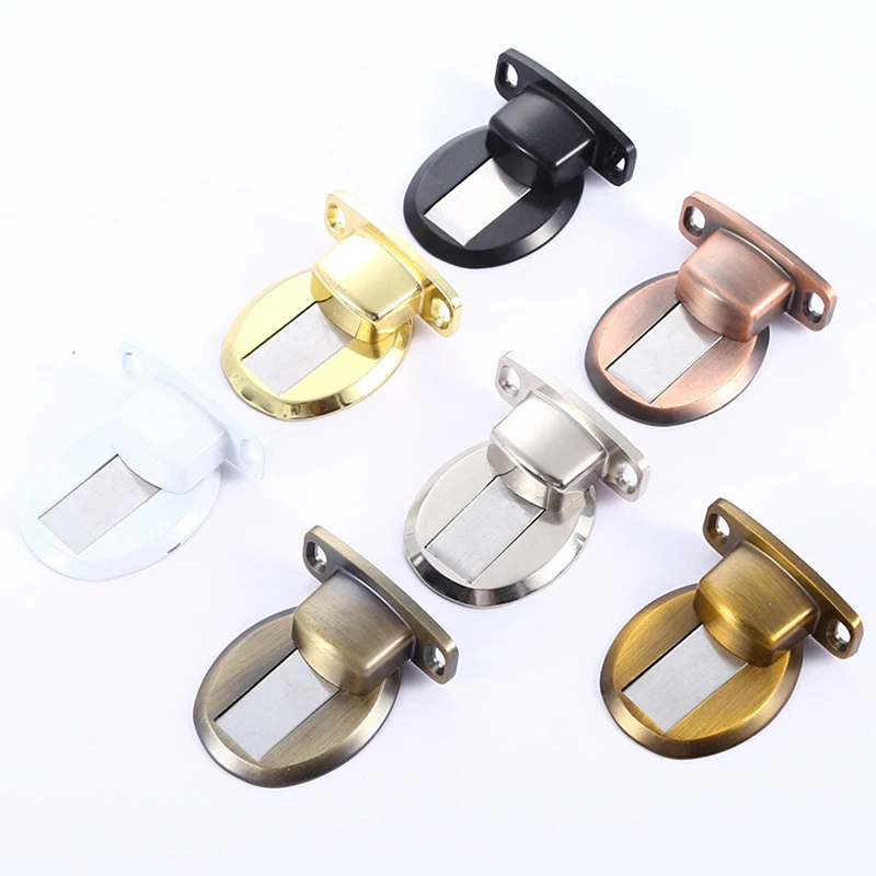 

Невидимая Магнитная дверная пробка, ветрозащитная Механическая самоблокирующаяся напольная дверная пробка без гвоздей