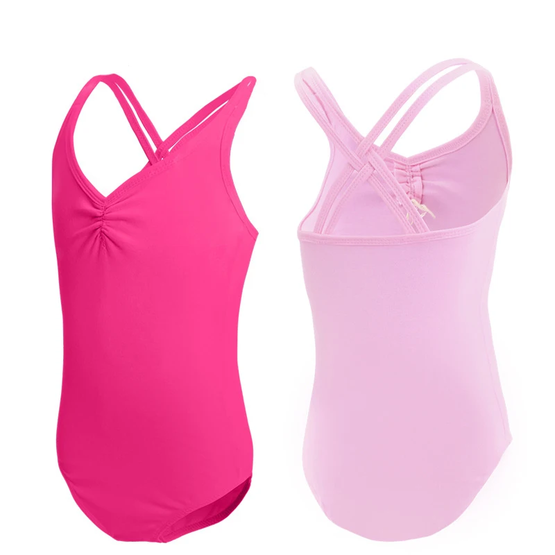 

Балетное трико, хлопковое балетное платье, камзол, Танцевальная Одежда для танцев, гимнастика, одежда на бретелях, детская одежда без рукаво...