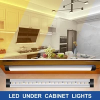 Night Light Under Cabinet LED Lighting Kits Remote Control Dimmable 3000k Warm White Natural 6000K Cold for Kitchen Showcase