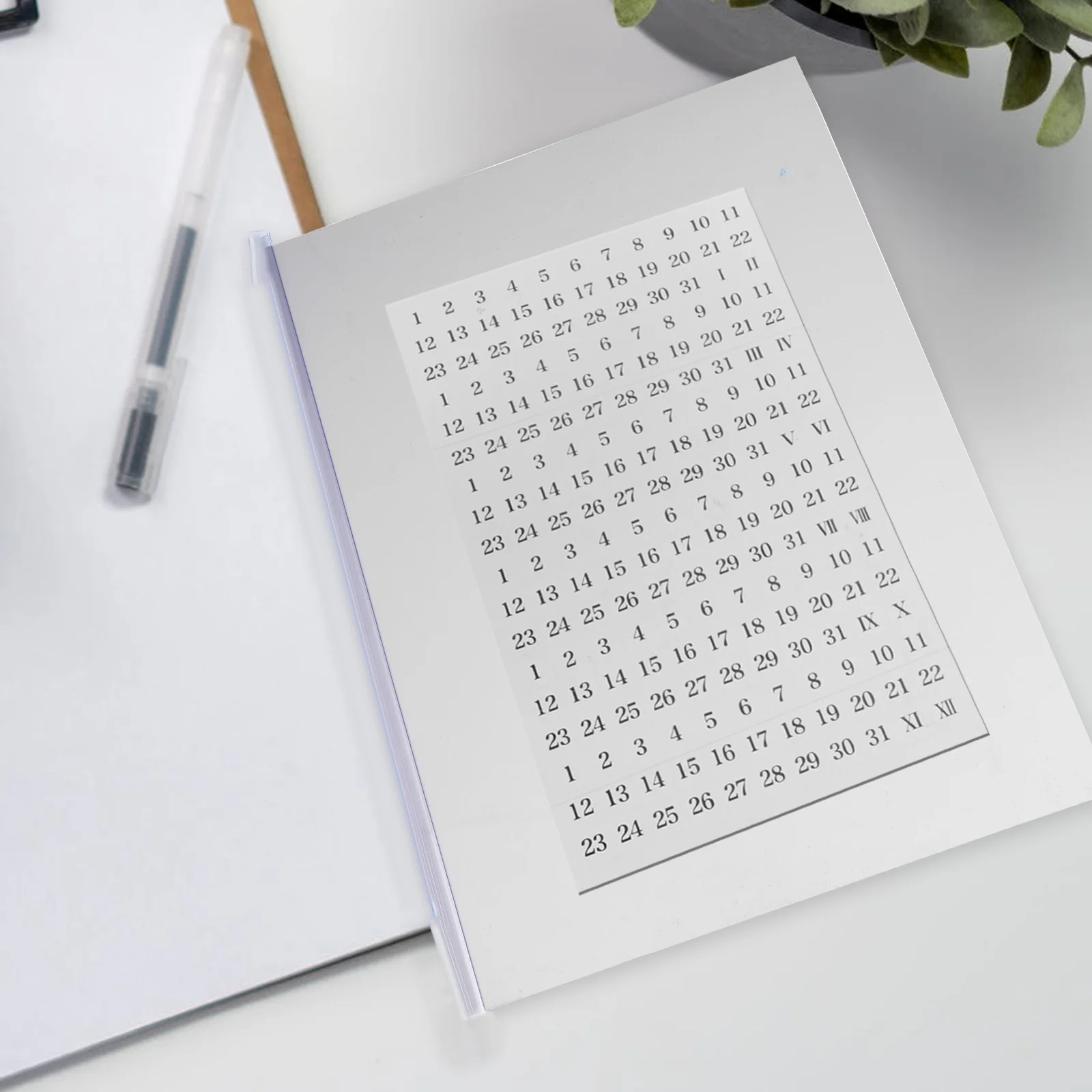 4 листа блокноты наклейки на месяц планирования DIY планировщик аппликация