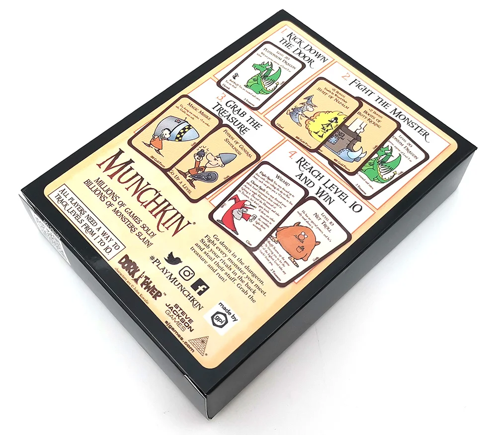 board game Munchkin basic full English version funny monsters playing cards for kids adult 3-6 players party card gifts |