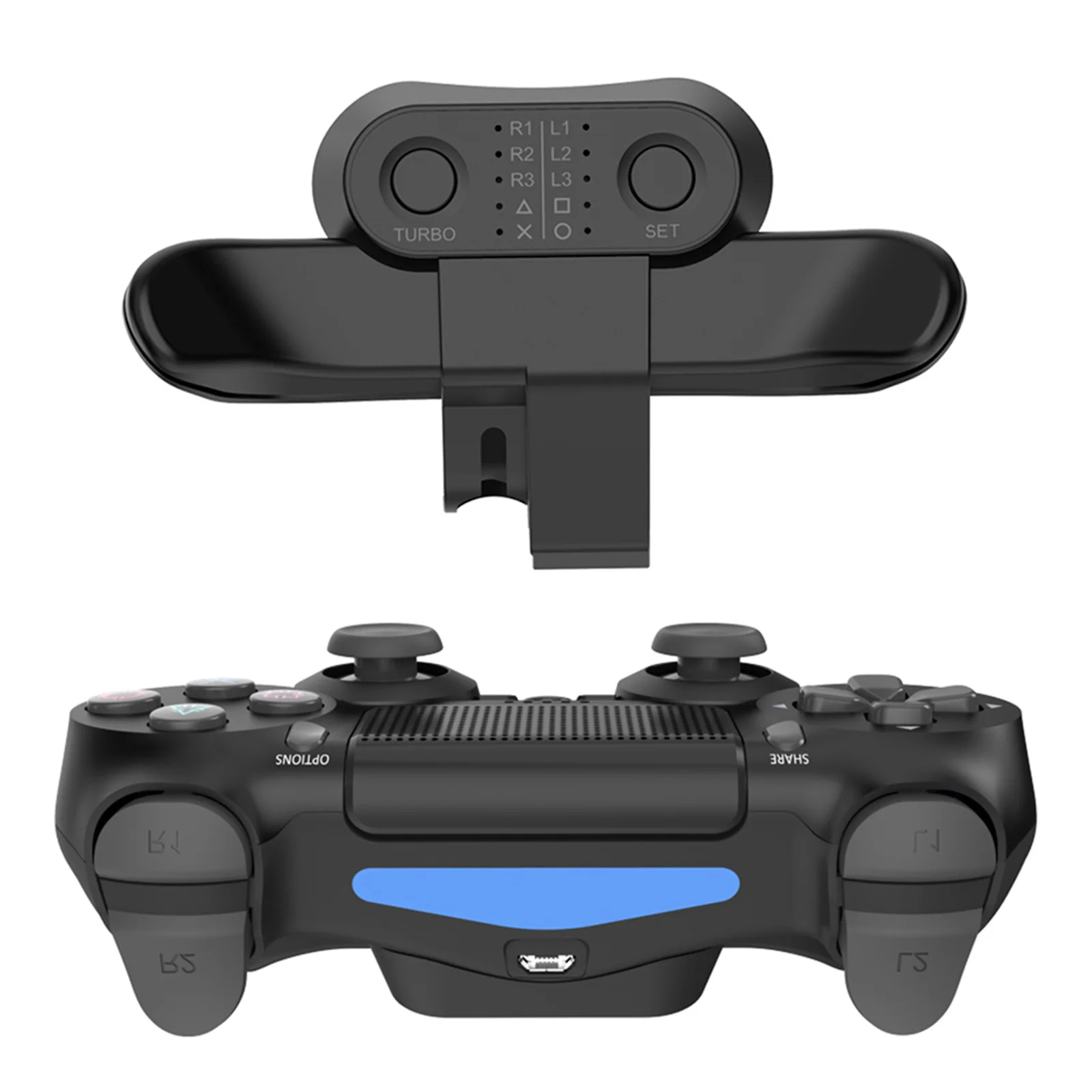

Лопатки для контроллера PS4, дополнения к задней кнопке контроллера, расширенный геймпад, джойстик, задняя кнопка с адаптером для турбо-клави...