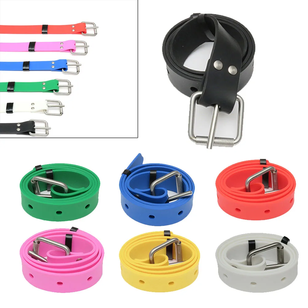 

Diving Weight Belt 1.3m Cutable Silicone Weight Belt With Stainless Steel Buckle For Diving Snorkeling Underwater Sports Parts