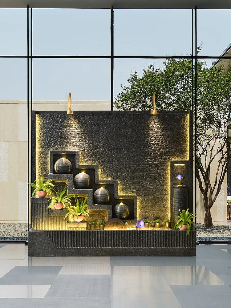 w europejskim stylu na ścianie wodnej skalna cyrkulacyjna fontanna sklep firmowy willa korytarz wewnętrzny krajobraz ozdoby podłogowe