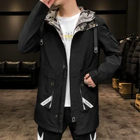 new 2022 spring autumn casual mens hooded cargo jackets streetwear coats male windbreaker plus size m 4xl tops outdoor clothing