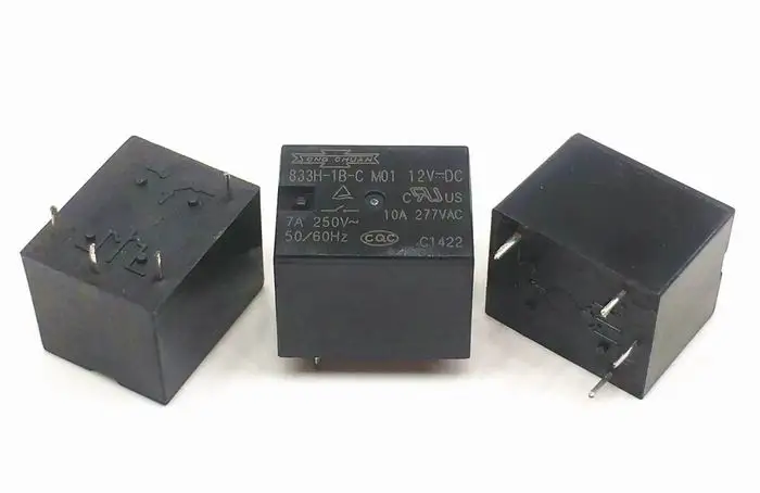 Новинка 833H-1B-C 12 В постоянного тока (сменная деталь) (Φ) Реле 4 штыря - купить по