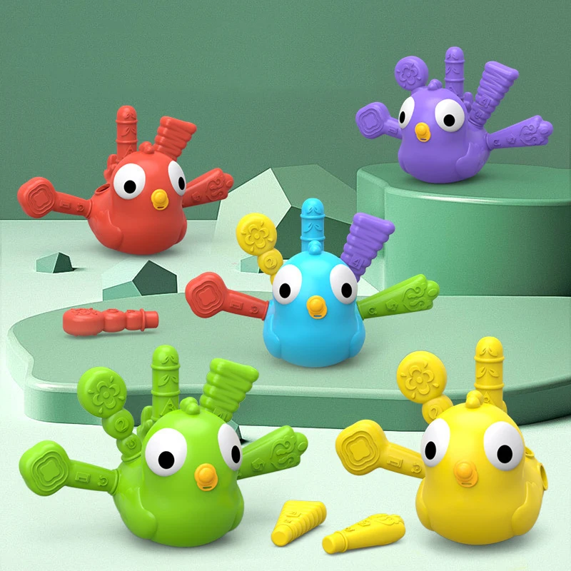 

Baby Early Education Toy Bird Matching Color Sorter Toy Number Sorting Fine Motor Training Toddler Montessori Cognition Toy