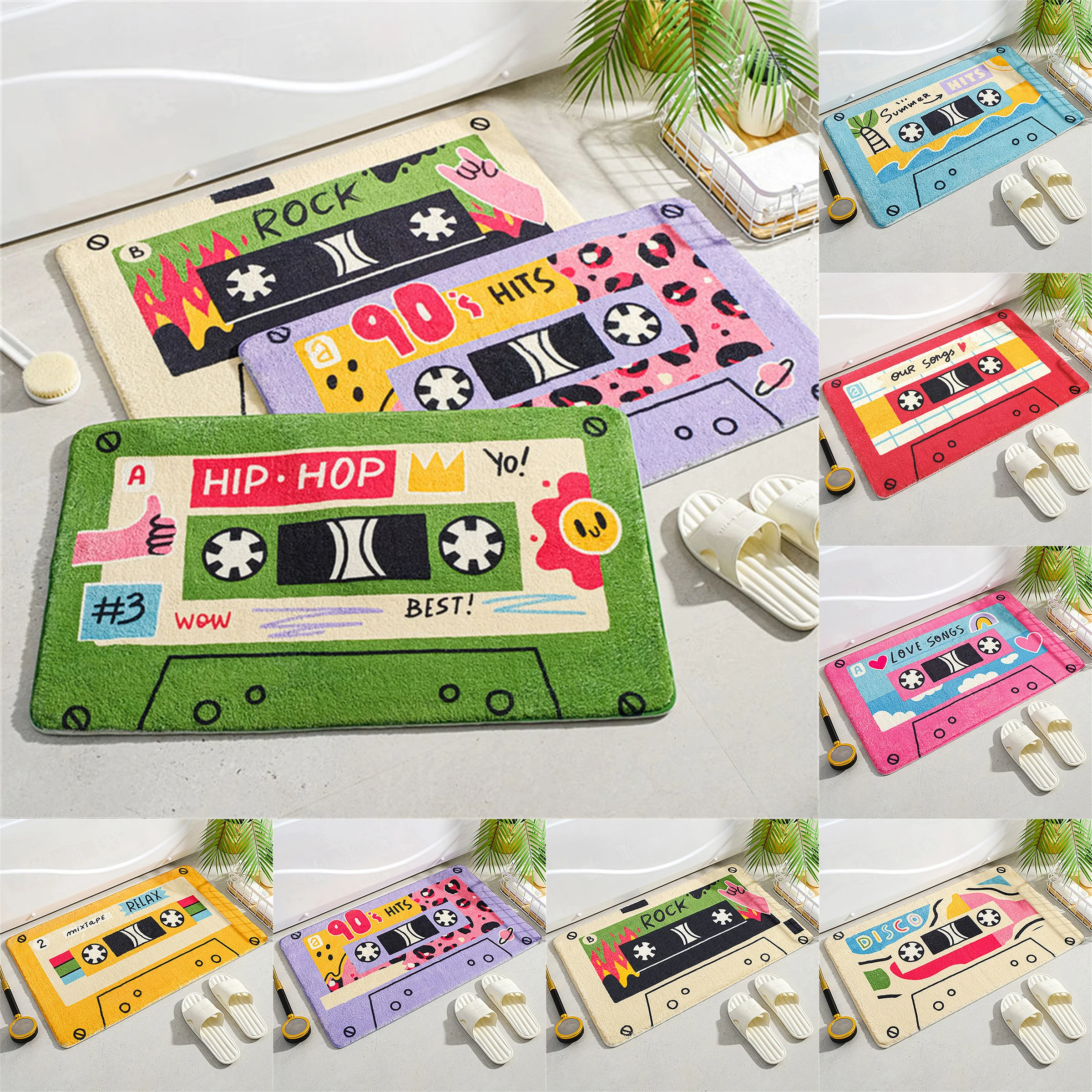 

Music Style Carpet Prayer Rug Magnetic Tape Pattern Carpet Bedroom Large Bath Mats Carpets For Bedrooms On The Floor Customize