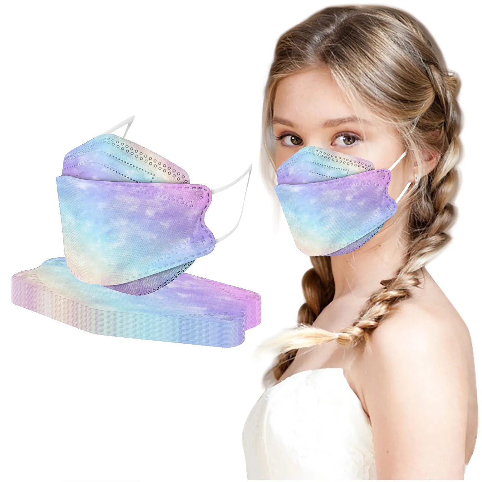 10 шт. одноразовые маски для лица девочек |