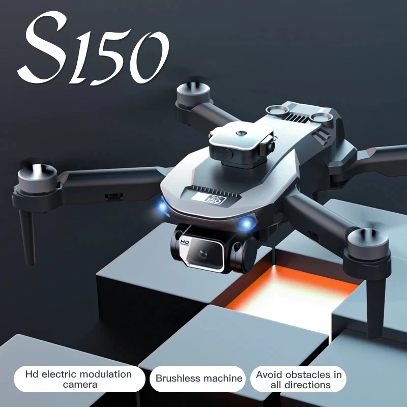 

S150 6K ESC Dual Camera Drone 4K Optical Flow Positioning Dron Brushless Motor Four-Sided Obstacle Avoidance Quadcopter Toy