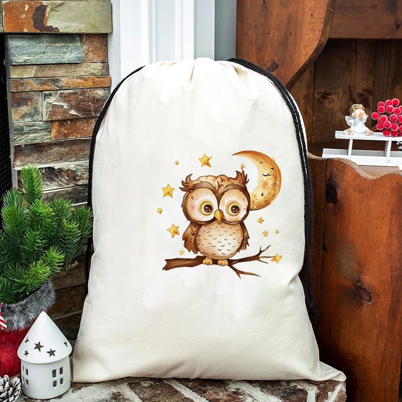 15 см акварельная наклейка с совой и луной горячее тиснение подходит для одежды