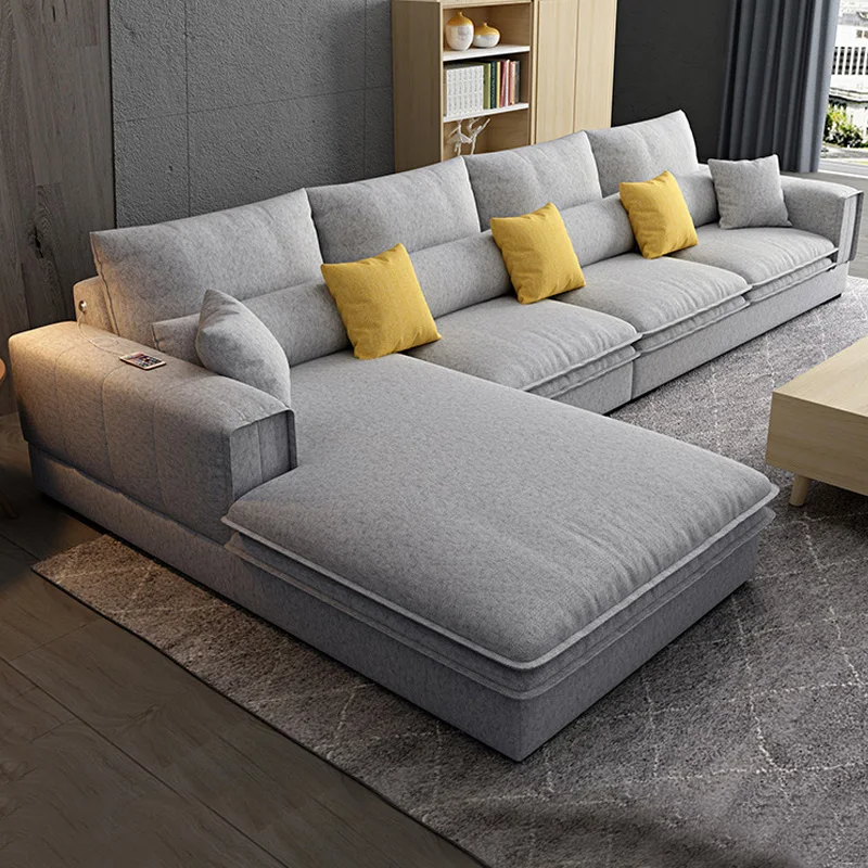 

Роскошный тканевый угловой диван в скандинавском стиле, набор мебели для гостиной, секционные бархатные Современные l-образные диваны