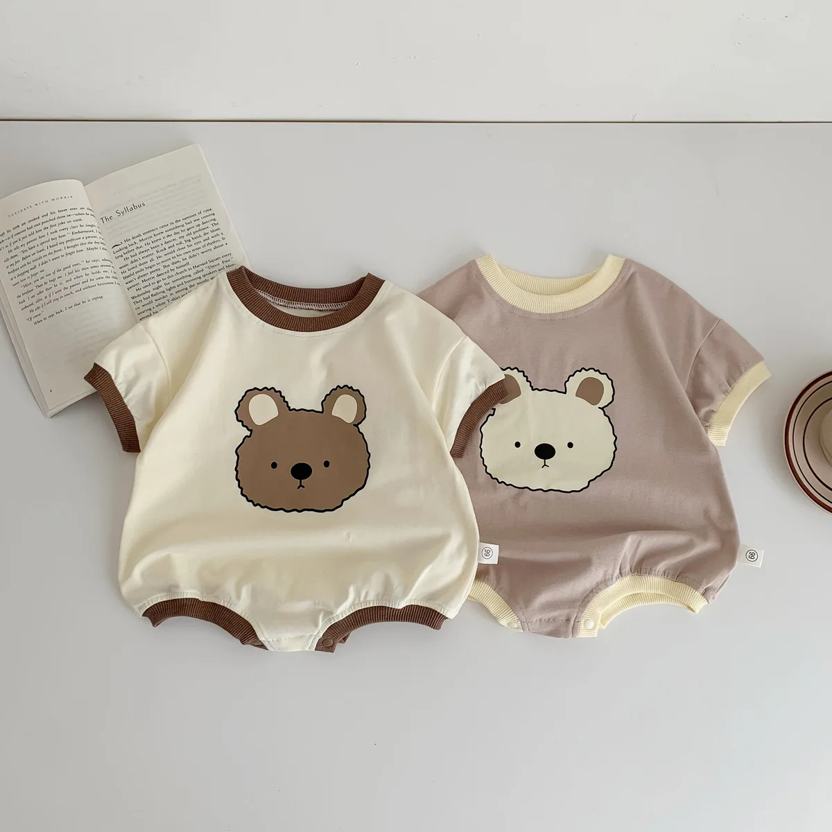 

Summer Newborn Baby Girl Boys Rabbit Casual T shirt Romper Bodysuits Jumpsuit Toddler Boy Clothing Cotton One-pieces