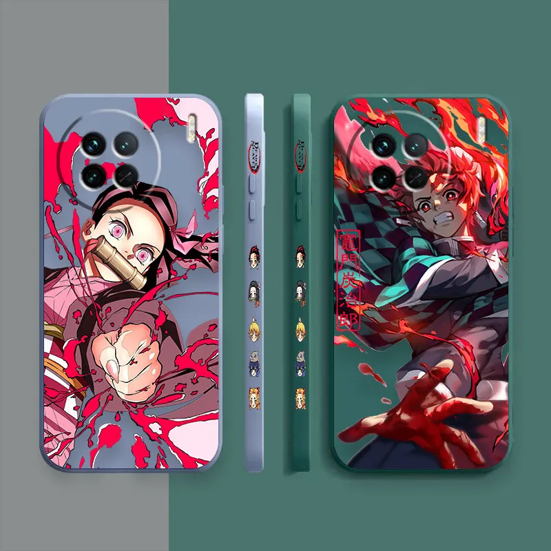 Japan Anime Demon Slayer Kamado Tanjirou Case For VIVO X21I X21S X23 X27 X30 X50 X60 X70 X80 X90 PRO PLUS Case Funda Shell Capa