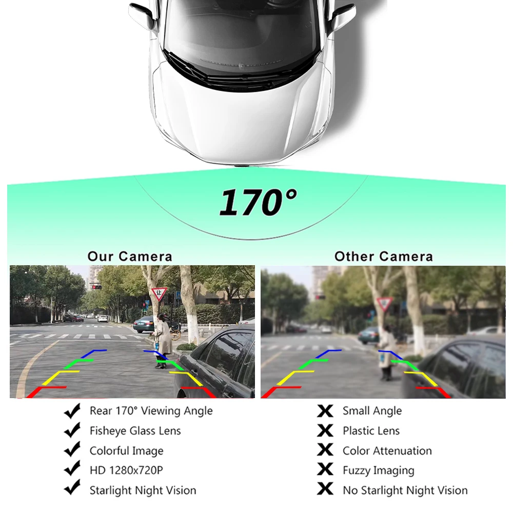 Камера заднего вида AHD 170 ° для Ford Focus 2C 3C Sedan Mondeo 2/4 Fiesta Land Rover Range Freelander 2 автомобиль -
