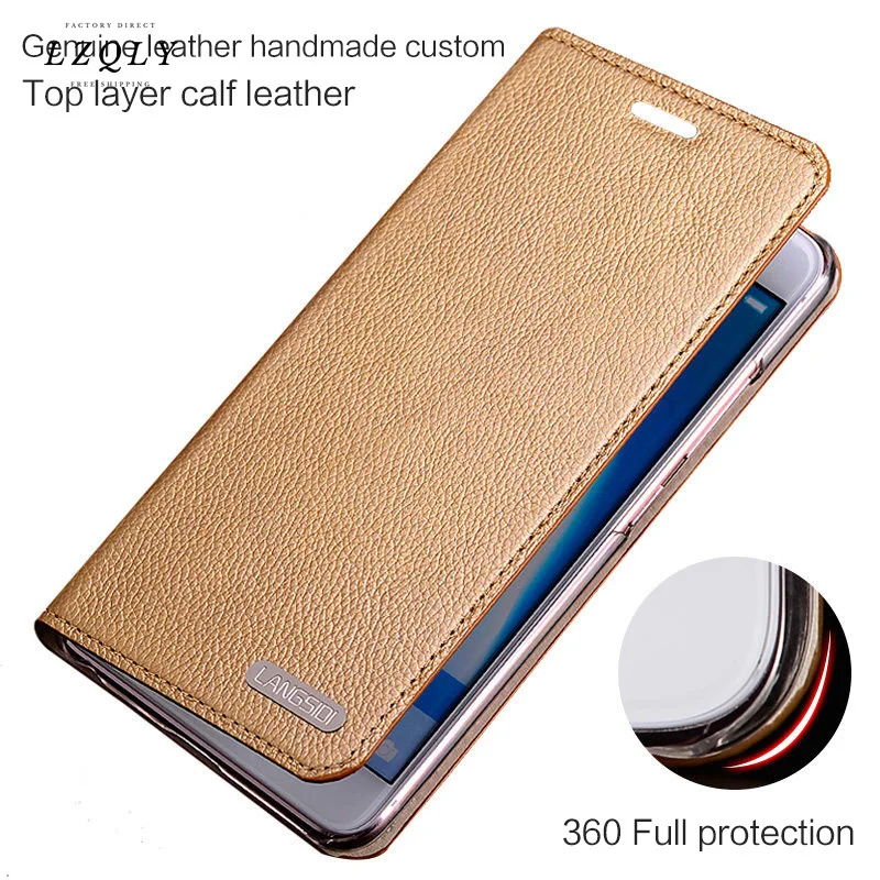 

Langsidi Leather Flip Case for Huawei P30 Pro P20 Lite P40 Pro Plus Mate 40 30 20lite 9 Handmade Phone Case with Card Slot Stand