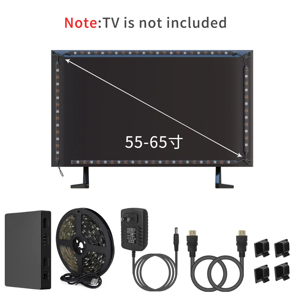 

Xnbada RGB Светодиодная лента для телевизора 2.4G WIFI SM16703