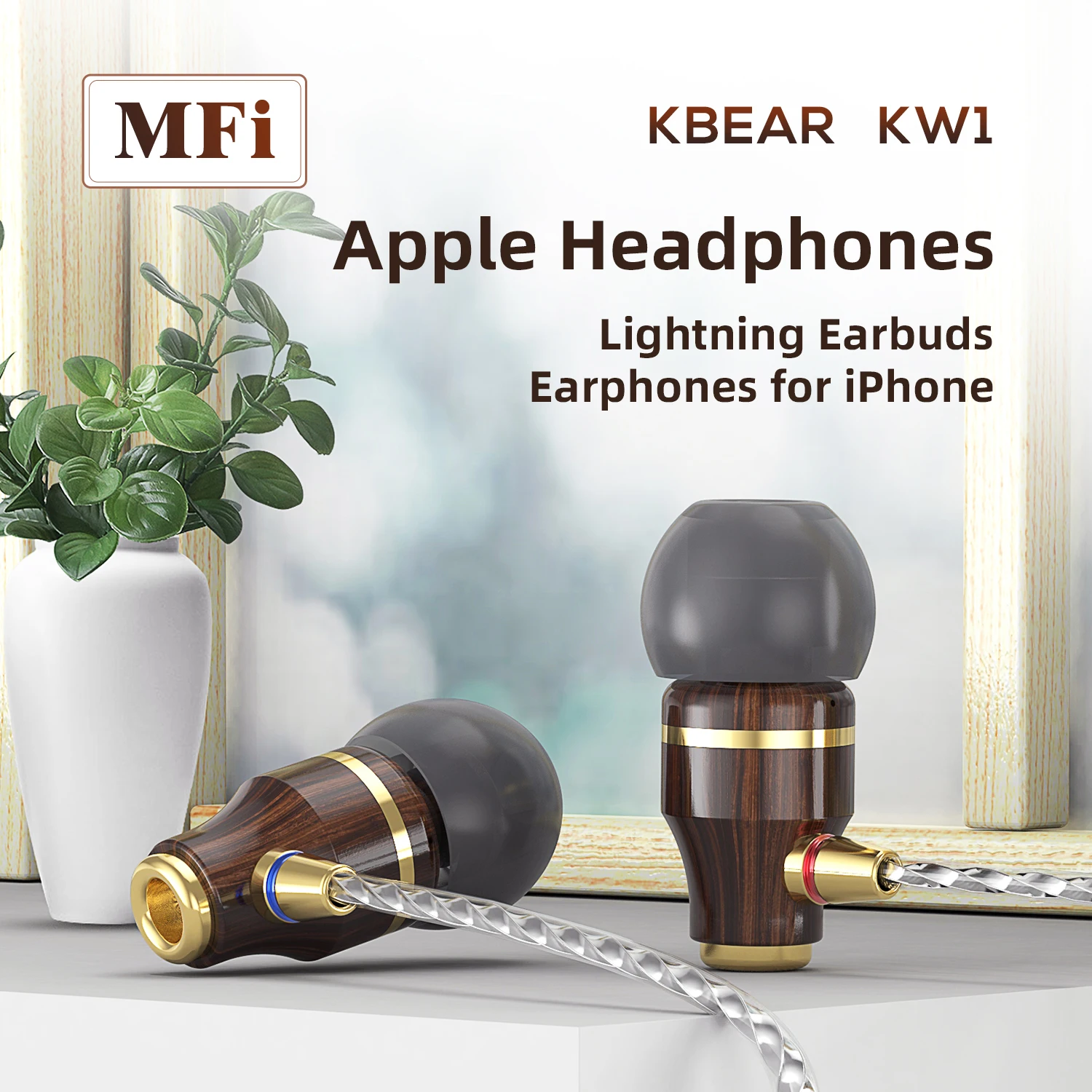 

Kbear Kw1 деревянные одиночные внутриканальные Hi-Fi 3,5 мм проводные наушники Linhtning наушники для Iphone Type C наушники с микрофоном монитором