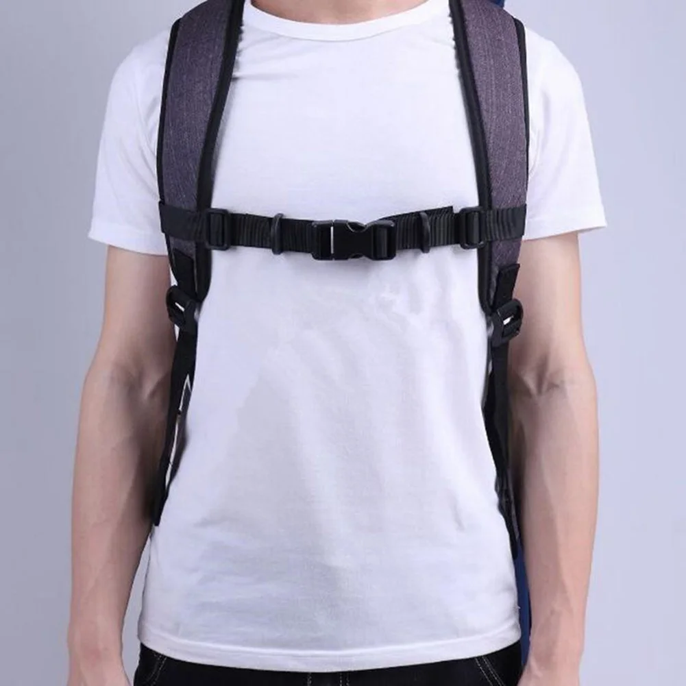 

Safety Vest Backpack Webbing Sternum Flexible Quick Release Buckle Clip Strap Shoulder Nylon Harness Adjustable