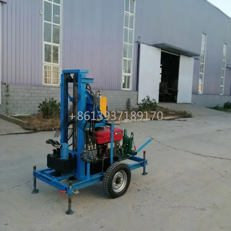 Буровая установка для сверл 100 м 22 л.с. дизельная гидравлическая буровая низкая