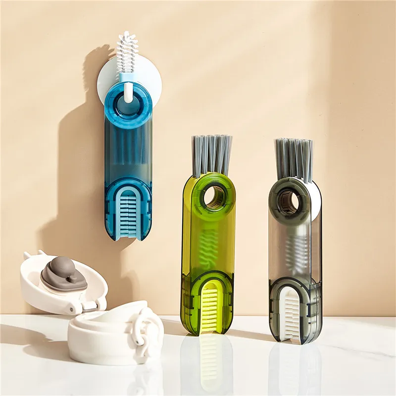 

Cup Lid Gap Cleaning Brush Set Multifunctional Insulation Bottle Cleaning Tools Silicone Cup Holder Cleaner Home Kitchen Tools