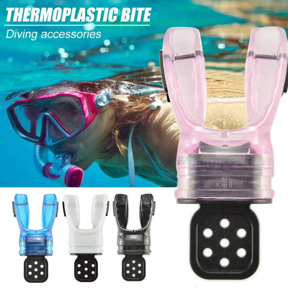 

1PC Thermoplastic Scuba Snorkel Regulator Diving Mouthpiece Safety Dive Breathing Tube for Underwater Surfing Swimming Sports