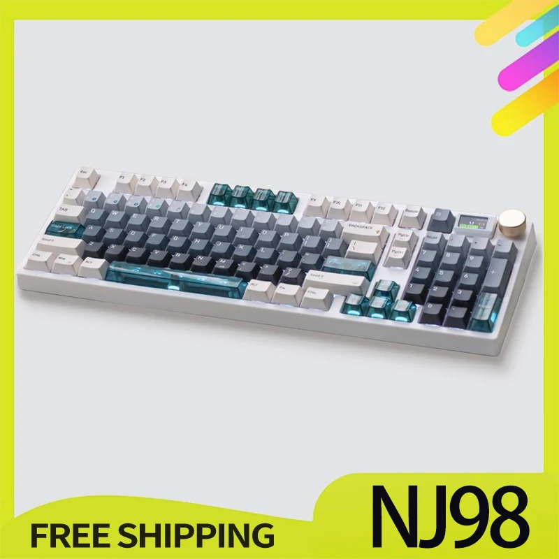 Keydous Nj98-Cp1030 игровая Магнитная механическая клавиатура с ручкой беспроводная