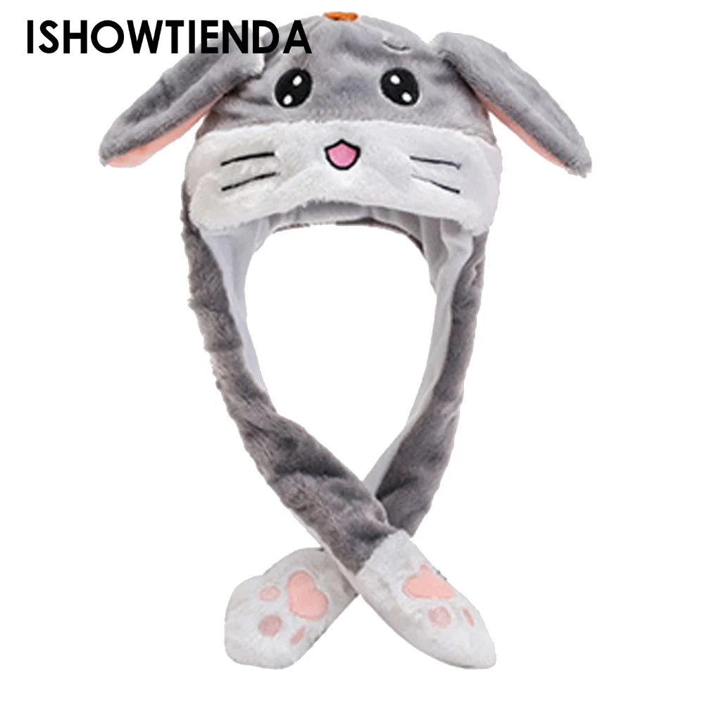 

Cute Caps Plush Embroidery Women Hat Gift For Kids Children Girls Boy Wrap Warm Dancing Rabbit Ear Hat Wrap Warm Hat Sombrero