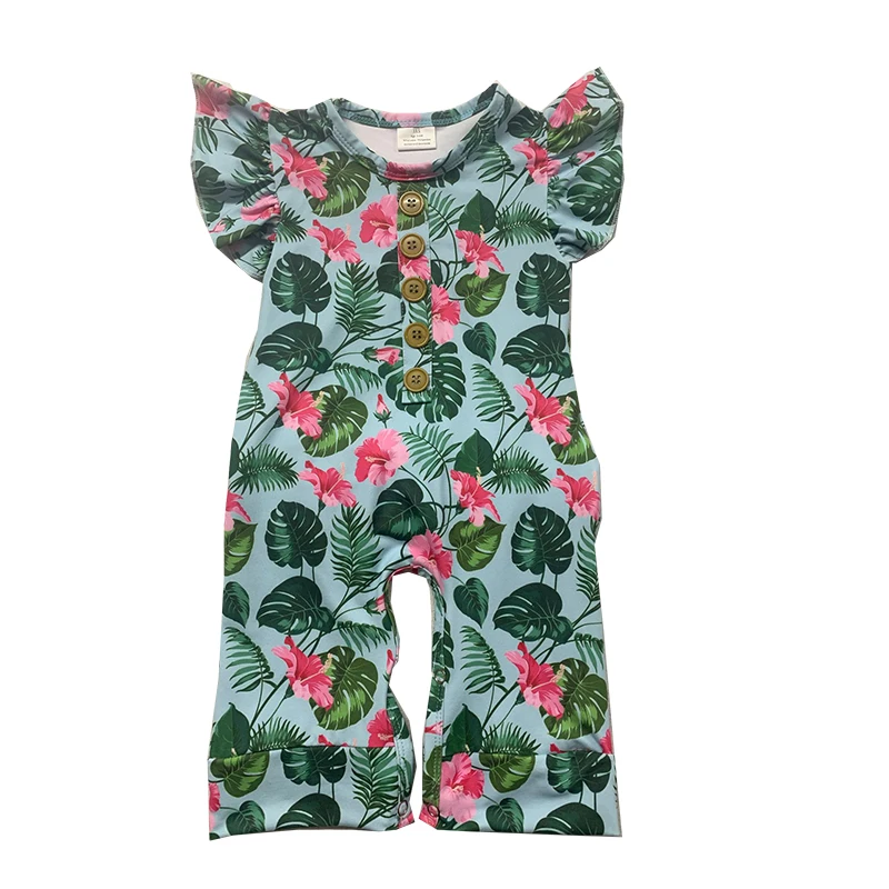 

Модный летний комбинезон для маленьких девочек с жемчужинами, детская одежда с цветочным принтом