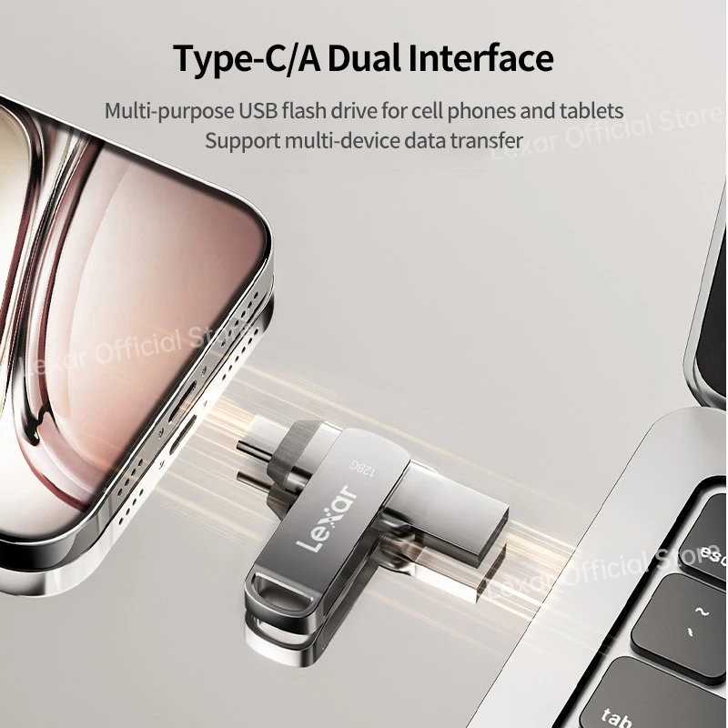 USB-флеш-накопитель Lexar JumpDrive D40T 128-256 ГБ до 150 Мб/с