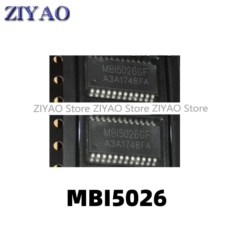 Драйвер постоянного тока MBI5026 MBI5026GF SOP-24 LED16 бит IC, 1 шт.