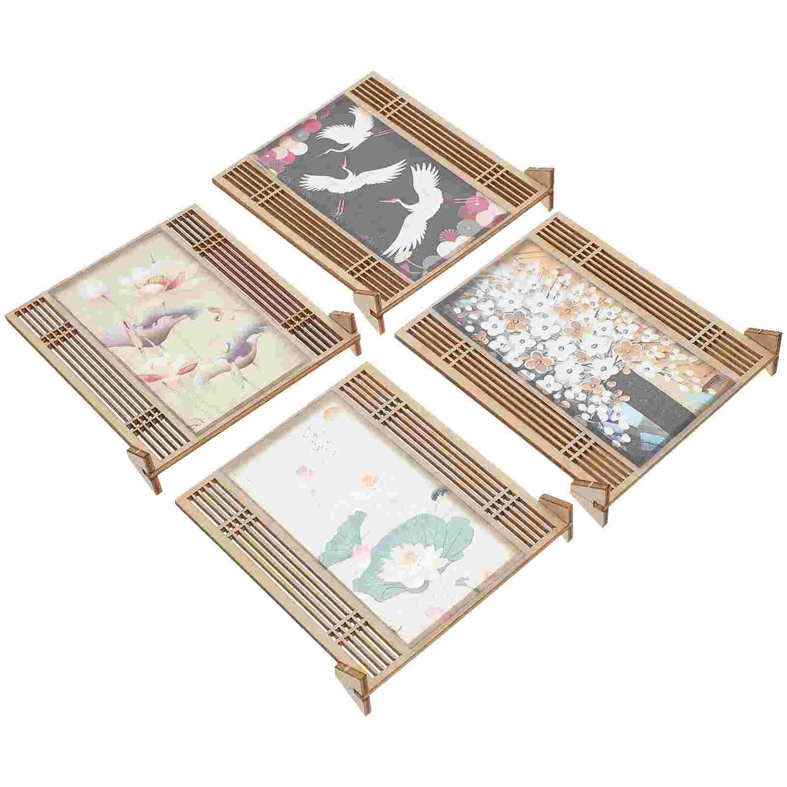 

Chinese Painting Folding Screens Simulated Mini Miniature Toys Photography Prop