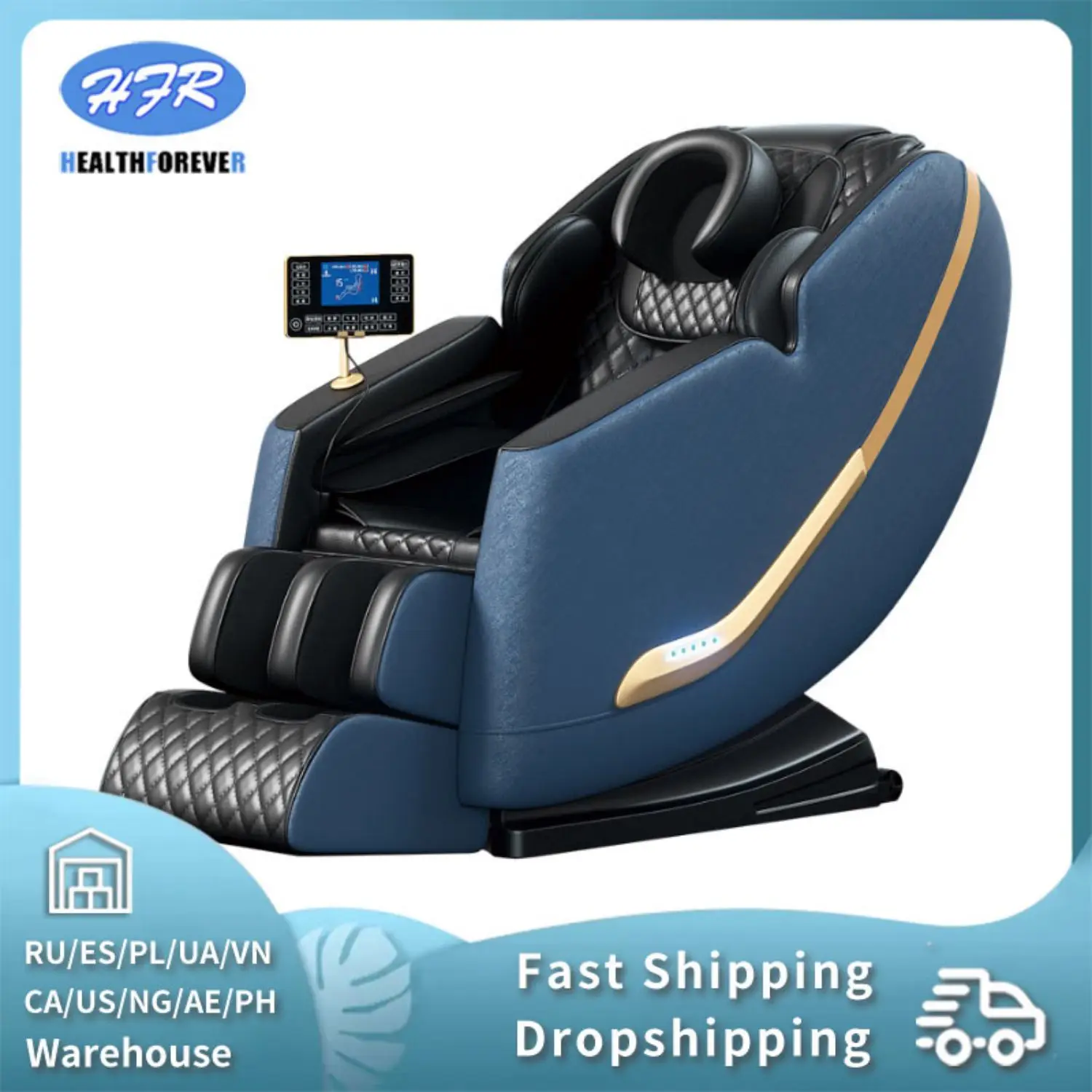 

HFR-S600-1 New model Luxury Zero Gravity Electric 4D Full Body Office Massage Chair Luxury Smart Space Capsule Relaxing massage