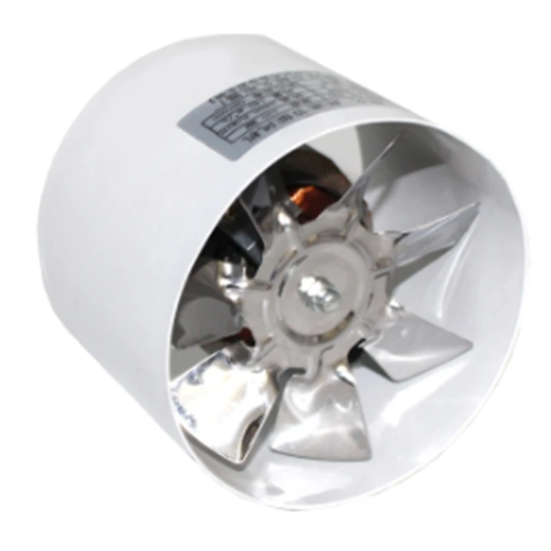 

4-Inch In-Line Duct Fan Air Ventilator Metal Duct Exhaust Fan Mini Air Extractor Bathroom Toilet Wall-Mounted Fan