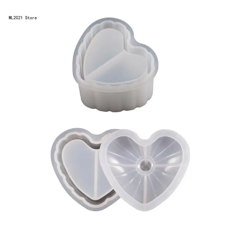 

DIY Epoxy Crystal 3D Anniversary Love Stripe Jar Storage Box Mold for Soap Candle Holder DIY Jewelry Storage Home Decor