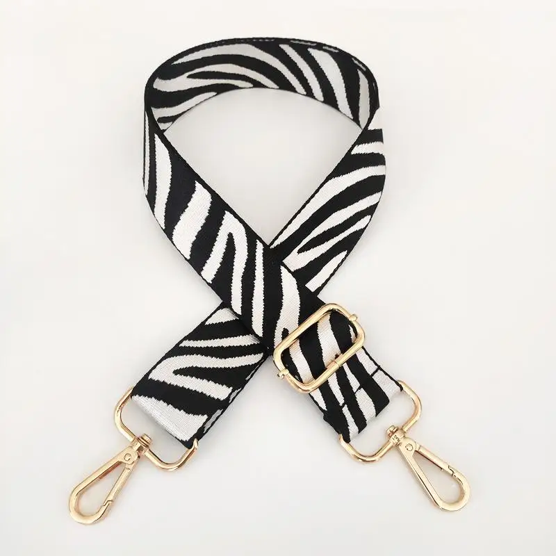 

Fashion Zebra Pattern Bag Strap Women Handbag Strap Wide Shoulder Bag Strap Replacement Handles For Handbag Belt For Bags 2022