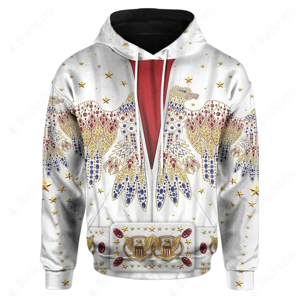 

Singer Elvis Presley American Eagle Jumpsuit Sweatpants Men's dies 3D All Over Pringed Unisex Casual Spring/Autumn Pullover