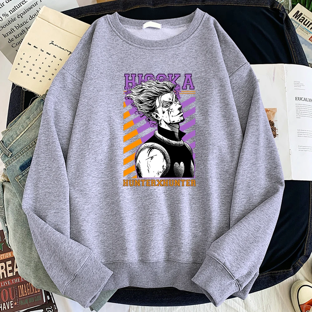 

HUNTER×HUNTER Japanese Anime Sweatshirt Male Fleece Harajuku Hoodie Spring Fashion Streetwear Men Casual Loose Manga Pullover
