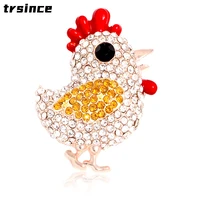 creative new cute chicken brooch high grade animal brooches pin woman party decoration