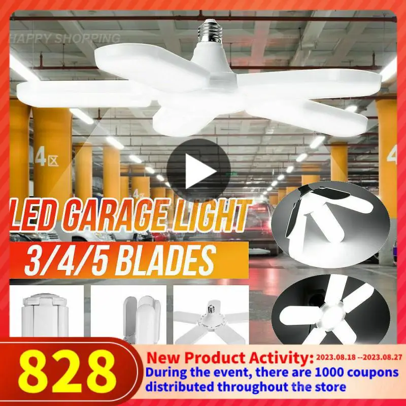 

Лм 5 + 1 лезвий, деформируемая искусственная потолочная лампа для гаража, регулируемая потолочная лампа для освещения искусственной мастерской