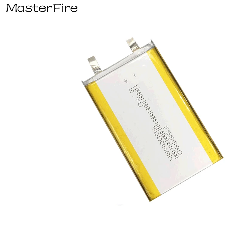 Перезаряжаемый литий-полимерный аккумулятор 3 7 5000 в 755590 мАч для Bluetooth стерео