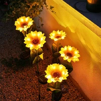 new outdoor lawn garden light garden decoration induction landscape light led solar chrysanthemum light