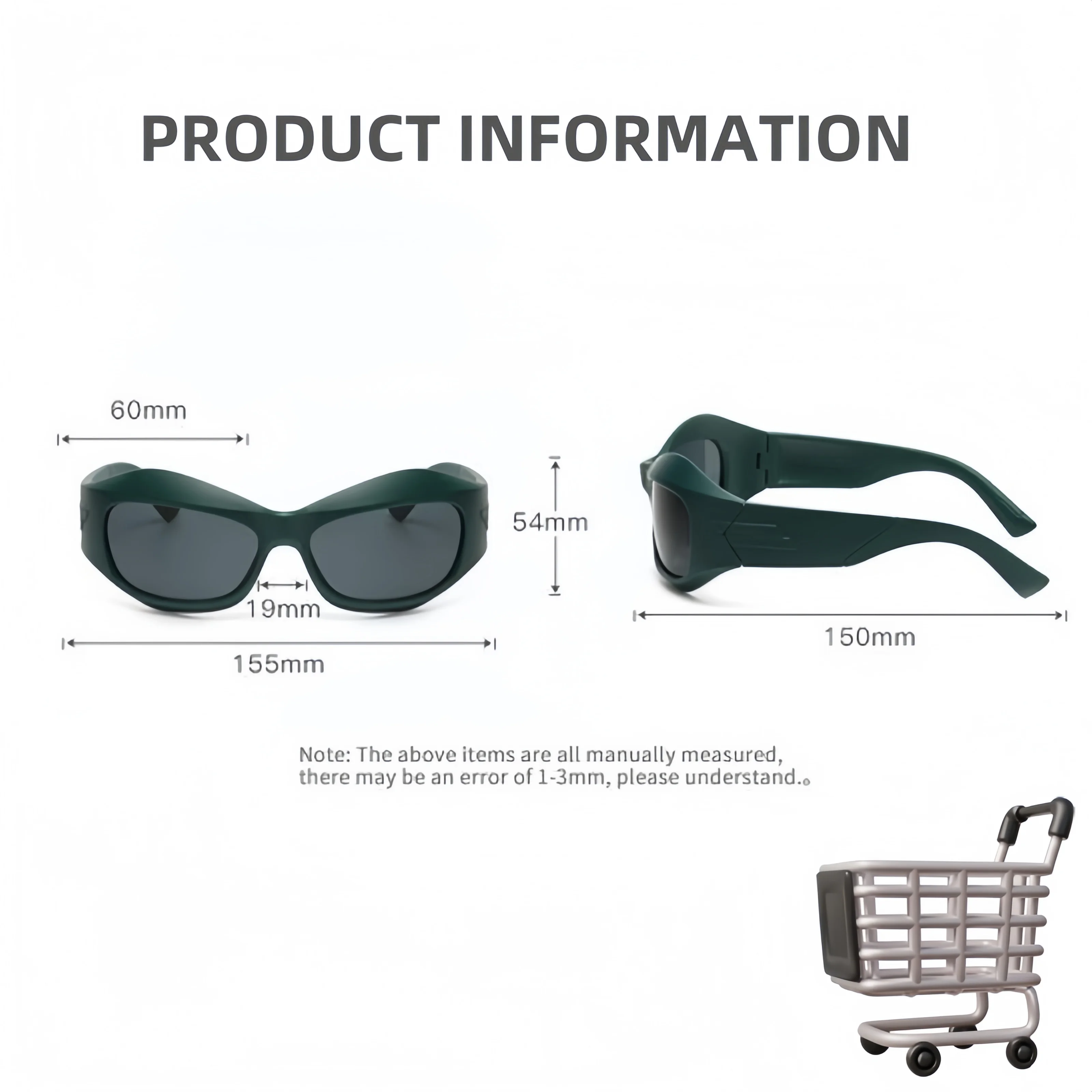 Солнцезащитные очки Steam Trendy Punk Y2K