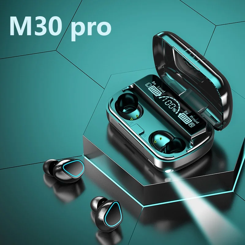 

TWS-стереонаушники M30 Pro с поддержкой Bluetooth 5,2 и защитой от непогоды